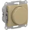 GLOSSA СВЕТОРЕГУЛЯТОР (диммер) повор-нажим, LED, RC, 400Вт, мех., ТИТАН