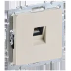BRITE Розетка компьютерная RJ45 кат.5E РК10-БрКр бежевый