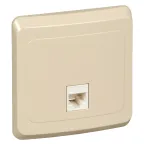                  ЭТЮД Розетка компьютерная RJ45 категория 5 бежевая
               