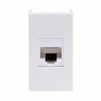 VIVA Розетка компьютерная RJ45 категория 6 1 модуль белая