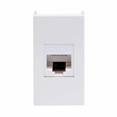 VIVA Розетка компьютерная RJ45 категория 6 1 модуль белая