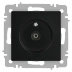                  Розетка Intro Accent 6-301-05 TV одиночная, IP20, СУ, антрацит
               