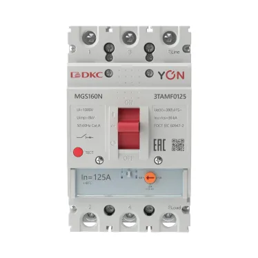 Выключатель автоматический YON MGS160 3P 100-125A 36kA