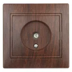 Розетка TV одиночная, СУ, Plano, венге, 1-301-10