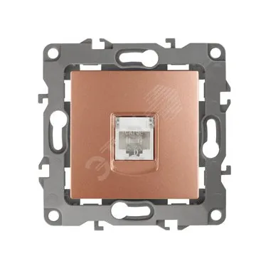 Розетка информационная RJ45, Эра12, медь, 12-3107-14