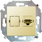                  15 Розетка компьютерная RJ45 категория 5е слоновая кость
               