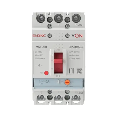 Выключатель автоматический YON MGS125 3P 32-40A 18kA