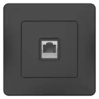 BLANCA скрытой установки розетка компьютерная RJ45, антрацит