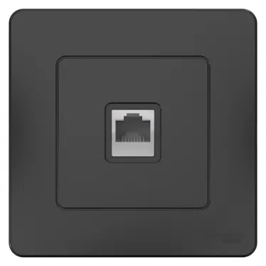 BLANCA скрытой установки розетка компьютерная RJ45, антрацит