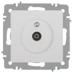                  Розетка Intro Accent 6-301-01 TV одиночная, IP20, СУ, белый
               