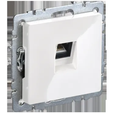 BRITE Розетка компьютерная RJ45 кат.5E РК10-БрБ белый