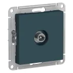                  Розетка ATLASDESIGN TV проходная 4DB механизм изумруд
               