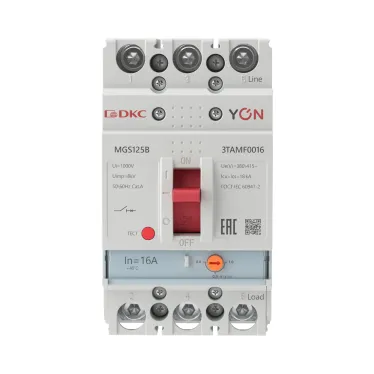 Автоматический выключатель YON MGS125 3P 12,8-16A 18kA