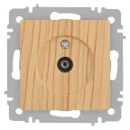                  Розетка Intro Accent 6-301-11 TV одиночная, IP20, СУ, сосна
               