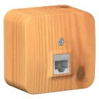 Розетка BLANCA наружная компьютерная RJ45, кат.5e, с изолирующей пластиной, ясень