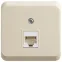 ЭТЮД Розетка компьютерная RJ45 наружная категория 5е кремовый
