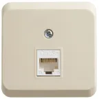 ЭТЮД Розетка компьютерная RJ45 наружная категория 5е кремовый