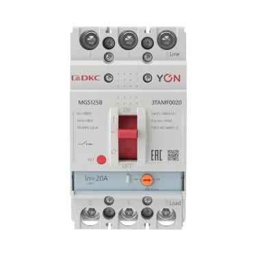 Автоматический выключатель YON MGS125 3P 16-20A 18kA