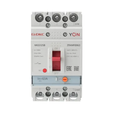 Автоматический выключатель YON MGS125 3P 50,4-63A 18kA