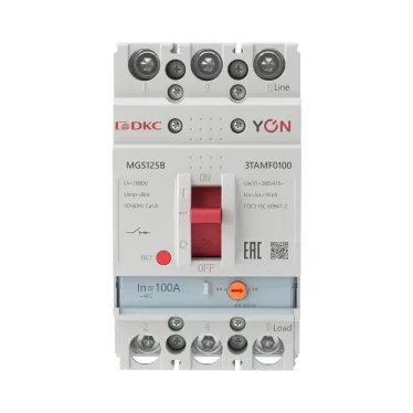 Автоматический выключатель YON MGS125 3P 80-100A 18kA
