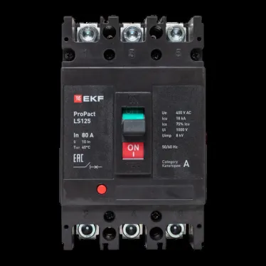LS125 18кА 3P 80А ProPact EKF