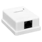 Розетка настенная TERACOM Cat.5E неэкран. 1 порт RJ-45 Dual IDC белая