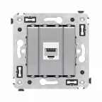                  Avanti Компьютерная розетка RJ-45 без шторки в стену, кат.6 одинарная, Закаленная сталь
               