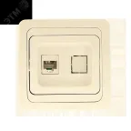                  Лондон Розетка RJ45 бежевая
               