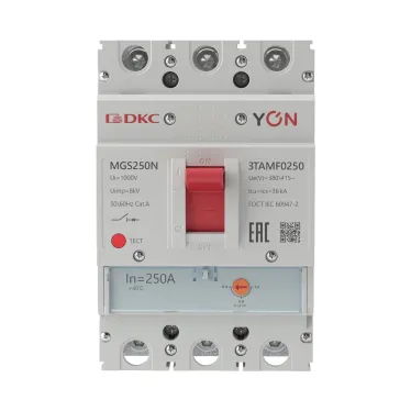 Автоматический выключатель YON MGS250 3P 200-250A 36kA