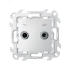 Розетка TV-SAT оконечная цвета алюминий S24 Harmonie