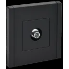                  FORTE@PIANO Розетка TV проходная FP129 черный IEK
               