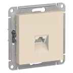                  Розетка ATLASDESIGN компьютерная RJ45 механизм бежевый
               