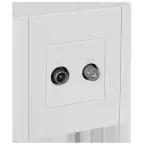                  FORTE@PIANO Розетка двойная TV+SAT FP238 белый IEK
               