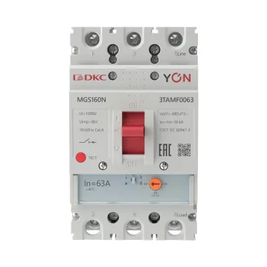 Выключатель автоматический YON MGS160 3P 50,4-63A 36kA