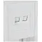 FORTE@PIANO Розетка компьютерная двойная RJ45 кат.5E FP233 белый IEK