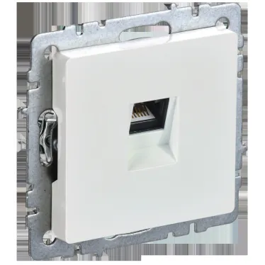 BRITE Розетка компьютерная RJ45 кат.6 РК11-БрЖ жемчуг IEK