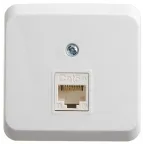                  ЭТЮД Розетка открытой установки компьютерная RJ45 категория 5E белый
               