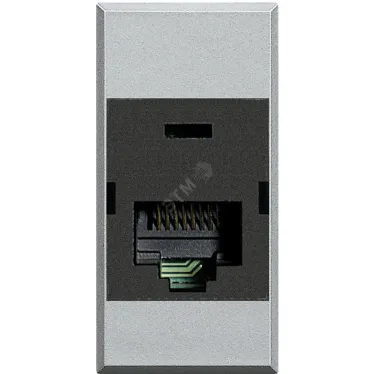 Axolute Розетка компьютерная RJ45 UTP категория 6 110 алюминий