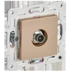                  SKANDY Розетка TV оконечная SK-A12Sa песочный IEK
               