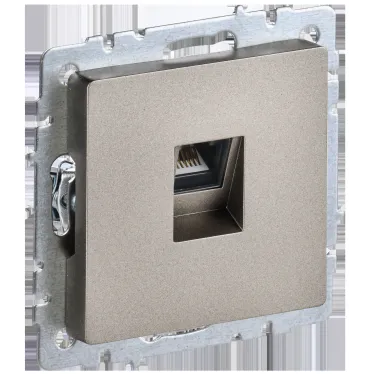 BRITE Розетка компьютерная RJ45 кат.5E РК10-БрШ шампань