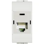                  LivingLight Розетка компьютерная RJ45 UTP категория 6 IDC 110 белый
               
