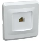                  РК10-ВБ Розетка 1-ая комп. RJ45 Cat5e ВЕГА белый
               