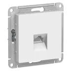 Розетка ATLASDESIGN компьютерная RJ45 механизм белый