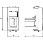 Трансформатор тока CT165 1250A, класс 0.5S, 10ВА