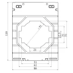 Трансформатор тока CT100 750A, класс 0.2, 5ВА