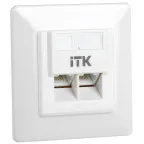 Розетка информационная внутренняя RJ45 кат. 5Е UTP 2 порта