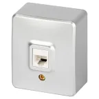 Розетка Эксперт 11-3203-03 информационная RJ45, IP20, ОУ, алюминий