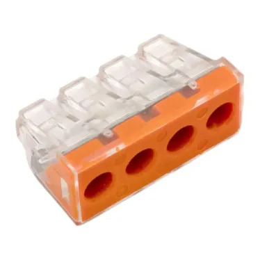 Клемма СМК 773-174 (с пастой) 4 отверстия 2.5-6.0мм2 (уп.50шт.) PROxima