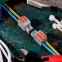 Клемма СМК 222-422R проходная разъемная 2 полюса серая 0,2-2,5/4мм2