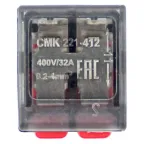 Клемма СМК 221-412 с рычагом 2 отверстия блистер (20шт.) EKF
